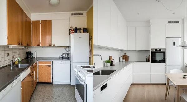 Kylpyhuoneen vedeneristys ja laatoitus työn alla